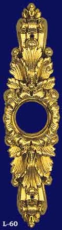 Victorian Rococo Entrance Plate (L-60)