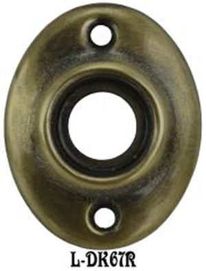 Victorian Oval Screen Doorknob Rosette (L-67R)