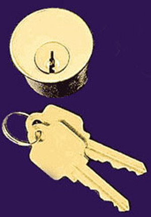 1 1/4" Door Lock Cylinder with Keys (L-9C4)