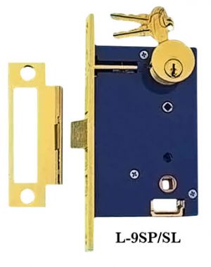 Thumblatch & Doorknob Combination Function Mortise Entry Door Lock with 2 1/2