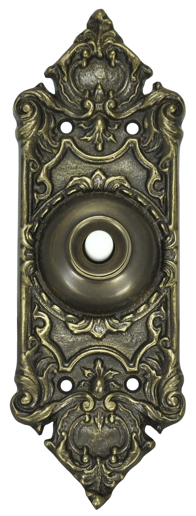 multiple available vintage brass Sargent door bell plate 