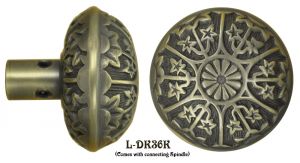 Victorian Antique Recreated Eastlake Style Brass Doorknobs Set (L-36K)