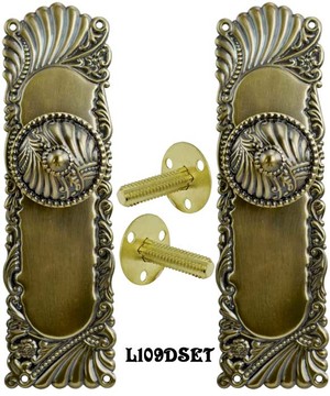 Victorian Corbin Roanoke Door Plate Dummy Handle Set (L109DSET)