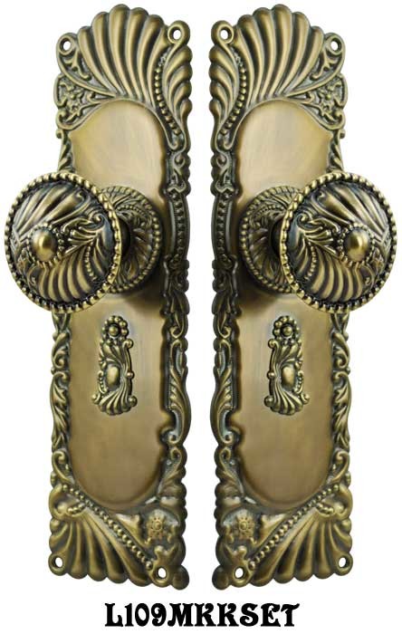Vintage Hardware & Lighting - Victorian Corbin Roanoke Door Plate