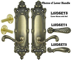 Victorian Rococo Yale Pattern with Lever Handle Dummy Set (L15DSET3)