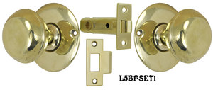 Solid Brass Tubular Passage Door Set (L5BPSET1)
