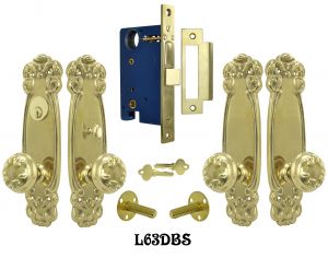 Art Nouveau Double Door Entry Set (L63DBS1)