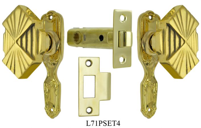 Deco Style French Door Passage Set (L71PSET4)