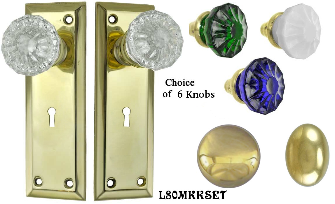 Small Solid-Brass Mortise Latch - 1 3/8 Backset in Polished Brass