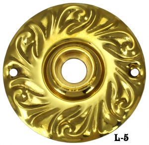 Vintage Style Scroll Design Doorknob Rose (L-5)
