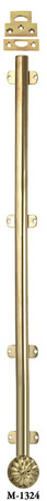 French Door Bolt - 24" Long Surface Bolt W/ Catches (M-1324)