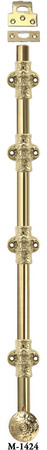 French Door Bolt - 24" Long Door Bolt With Catches (M-1424)