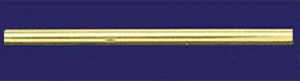 Polished Unlacquered Brass 4' Long, 5/8