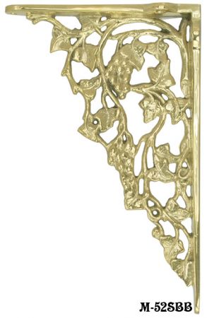 Grape & Leaf Design Large Shelf Bracket (M-52SBB)