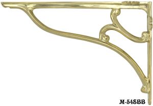 Large Brass Shelf Bracket (M-54SBB)