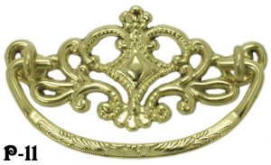 Cast Brass Victorian Lacy Handle 3 " Boring (P-11)