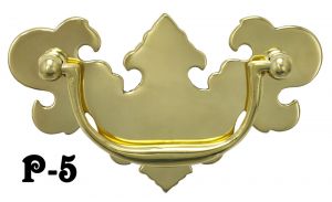Inverted Chippendale Brass Handle 3