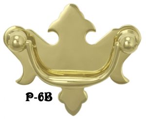 Victorian Small Brass Bail Handle 2" Boring (P-6B)