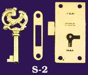 OSALADI 2 Pcs Antique Lock Cupboard Door Locks Cabinet Locks and Latches  Cabinet Drawer Locks Cupboard Locks Kitchen Cabinet Locks Furniture Lock