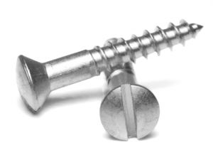 100 Oval #4 1/2" Nickel Plated Brass Screws (S-NC4O)