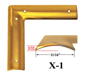 Contoured Corner Brass Trim 3