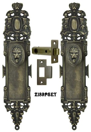 Roaring Lion Door Plate Interior Passage Set (Z189PSET)