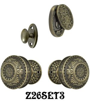 Windsor Pattern Entry Door Set with Swing Cylinder Cover (Z26SET3)