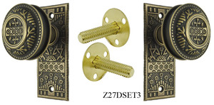 Windsor Pattern Small Door Plate Dummy Set (Z27DSET3)