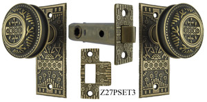 Windsor Pattern Interior Passage Small Door Plate Set (Z27PSET3)