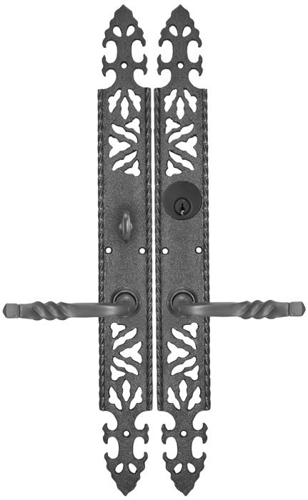 Vintage Hardware & Lighting - Decorative Black Iron Strap Hinge (ZIR-300)