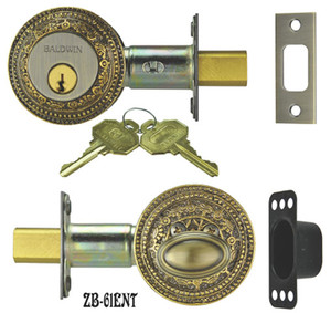 Victorian Windsor Pattern Entry Dead Bolt & Cover (ZB-61ENT)