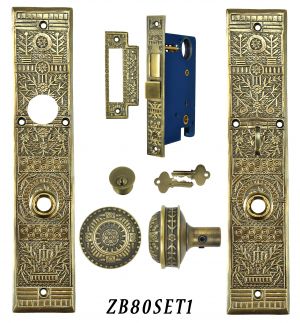 Victorian Windsor Pattern Single Entry Door Set (ZB80SET1)