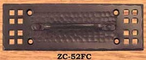 Arts & Crafts Large Rigid Copper Handle Pacific Pattern (ZC-52FC)