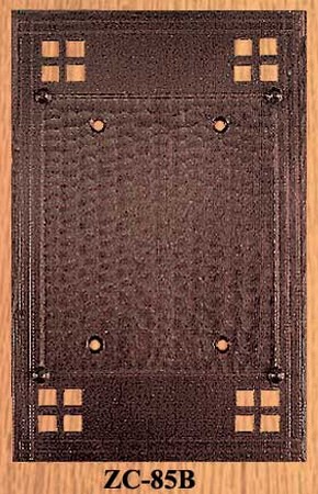 Arts & Crafts Double Switch Plate Blank Pacific Pattern (ZC-85B)