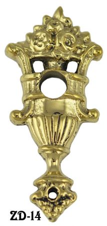 Victorian Vase Backplate Escutcheon (ZD-14)