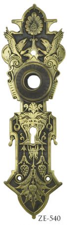 Victorian Mythical Animal Doorknob Backplate By R&E (ZE-540)