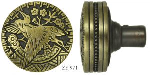 Victorian Recreated R&E Flying Bird Door Knob (ZE-971)