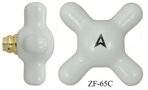 Large Porcelain Cross Handle Porcelain Handle Arrow Or Diamond (ZF-65C)