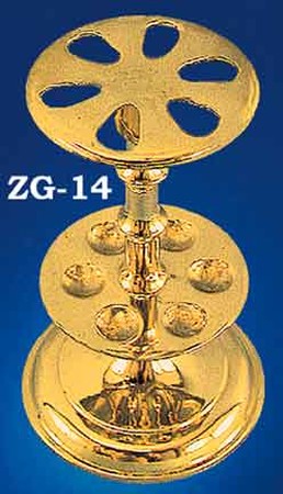 Timeless Design Brass 6 Toothbrush Holder (ZG-14)