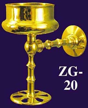 Victorian Style Wall Mounted Cup & Toothbrush Holder (ZG-20)
