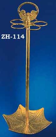 Victorian Umbrella Shape Brass Umbrella Stand (ZH-114)