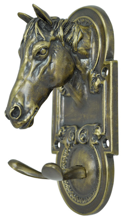 Vintage Hardware & Lighting - Equestrian Horse Head Double Hook (ZH-29)
