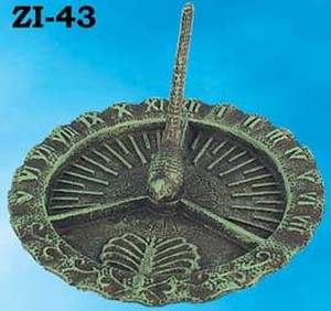 Victorian Style Iron Bird Sundial (ZI-43)