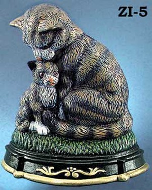 Cast Iron Door Stop Cat & Kitten (ZI-5)