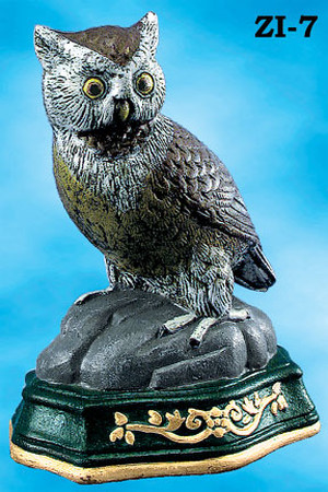 Cast Iron Door Stop 3D Owl (ZI-7)