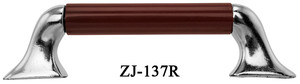 Art Deco Bakelite Red Tube Handle 3" Boring (ZJ-137R)