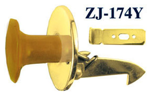 Art Deco Bakelite Caramel Octagonal Cupboard Latch 1" (ZJ-174Y)