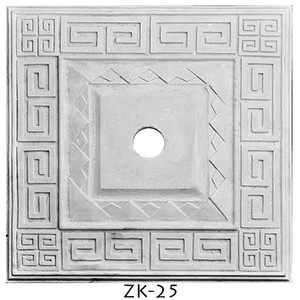 Plaster Art Deco Square Plaster Ceiling Medallion 18