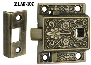 Recreated Locking Victorian Screen Door Latch 1.5