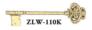 Extra or Replacement Skeleton Key for ZLW-110 Surface Mount Rim Lock (ZLW-110K)